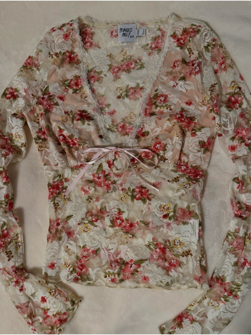 Princess Polly Floral Lace Top